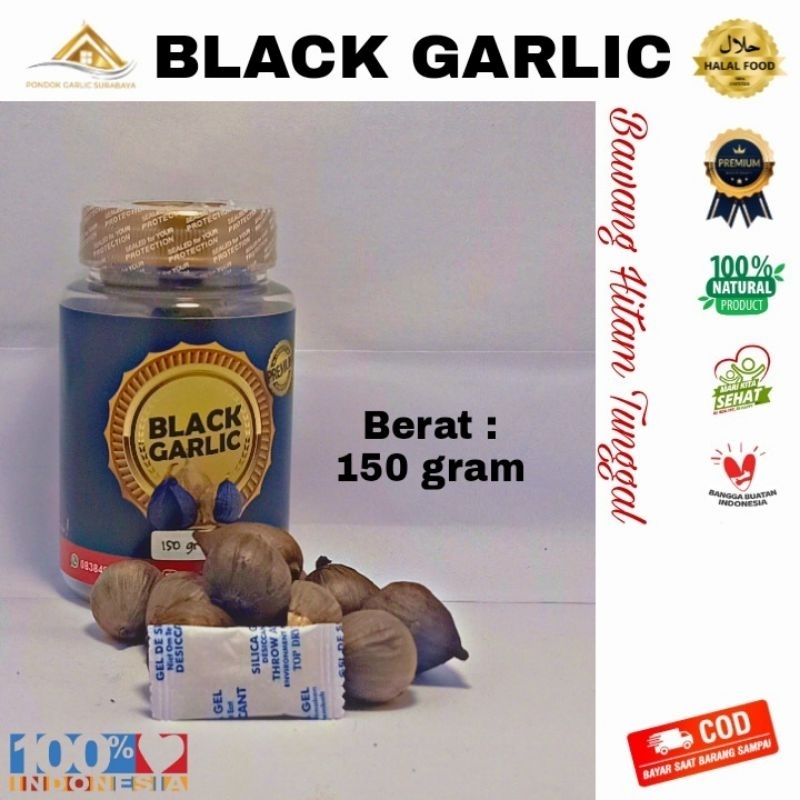 

BLACK GARLIC 150gram | Bawang Hitam Tunggal | Bawang Hitam Lanang