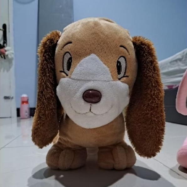 Boneka Anjing Model Hush Puppies Telinga Panjang / Anjing Lucu Doll Puppy Dog Kado Lucu untuk Pacar/