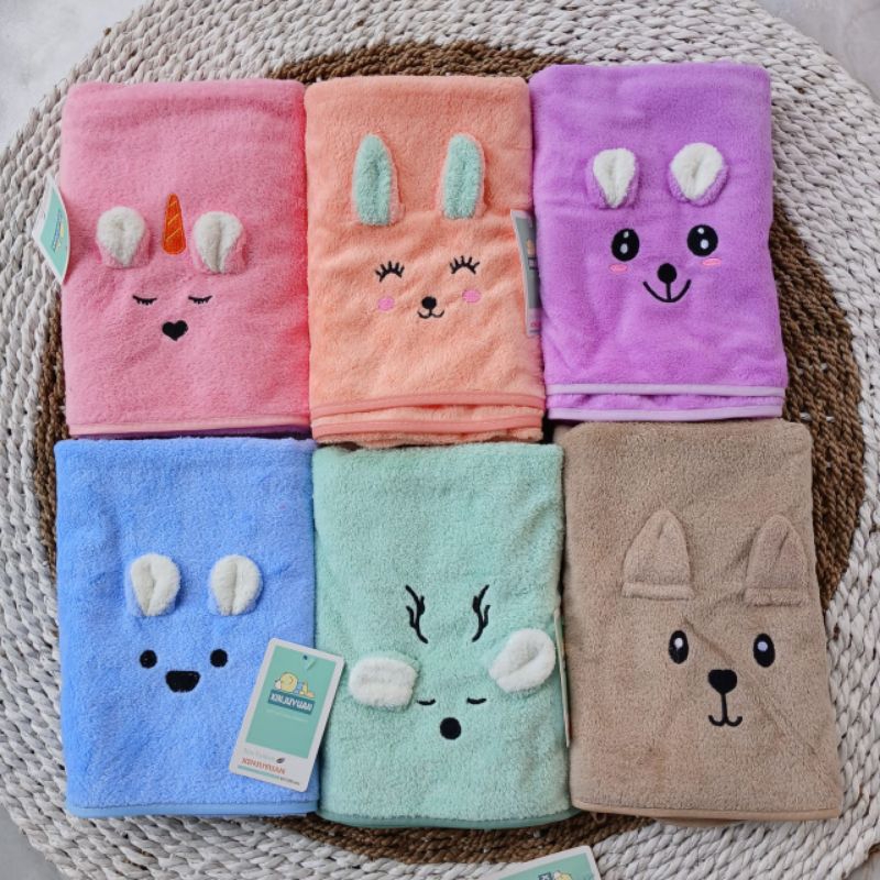 Handuk bayi lembut / handuk anak bahan microfiber
