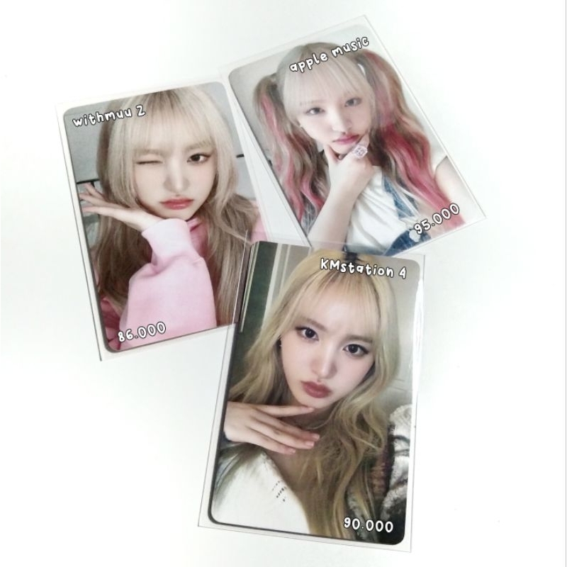 [ready] photocard ive - liz mine pob ld withmuu2 apple music kmstation 4 ivemine