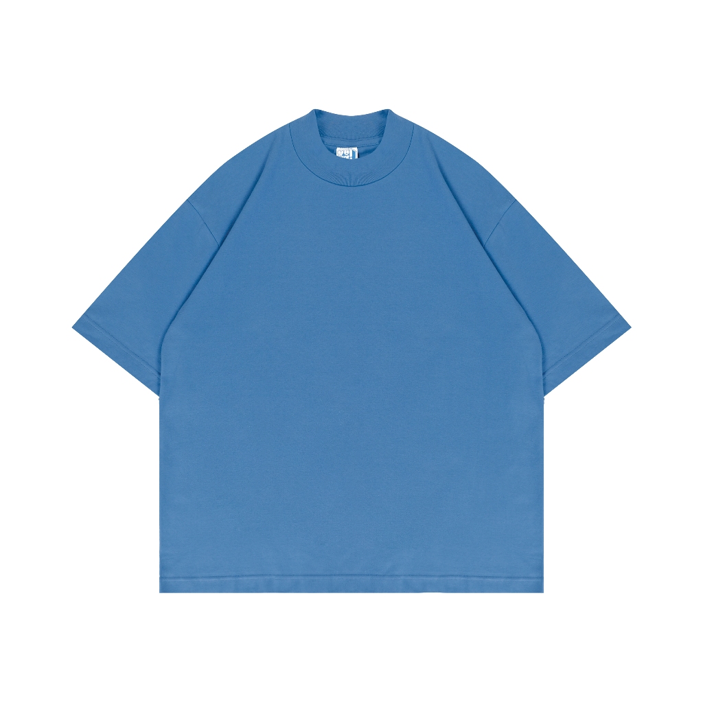 YUCK Kaos Polos Oversize Bold Neck Heavyweight 20s - Steel Blue