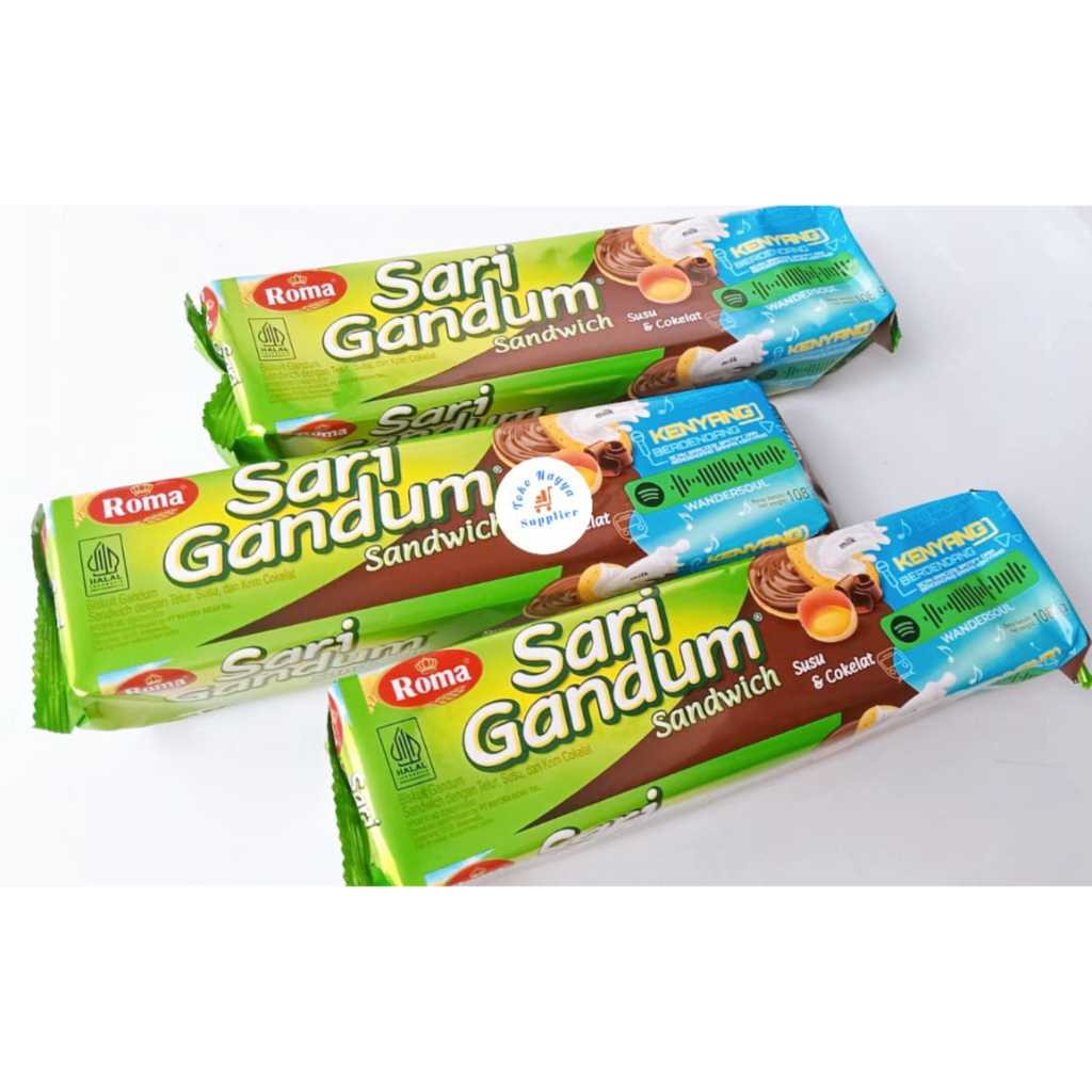 

Roma Sari Gandum Sandwich Biskuit Susu Cokelat