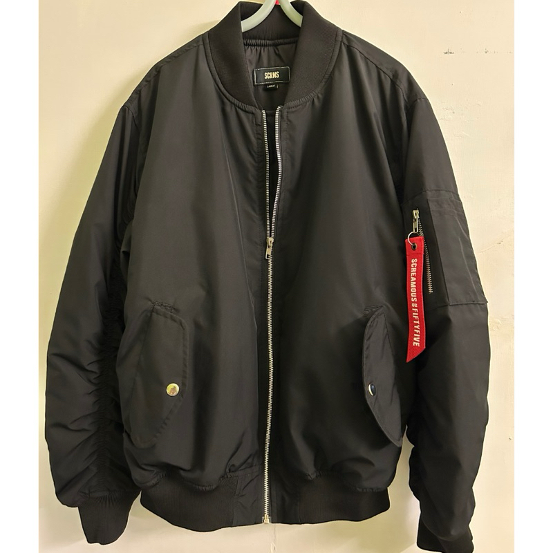 Preloved Jaket Bomber Screamous Original 100% Model flight Ma1 tebal Jacket Pria bekas seken second