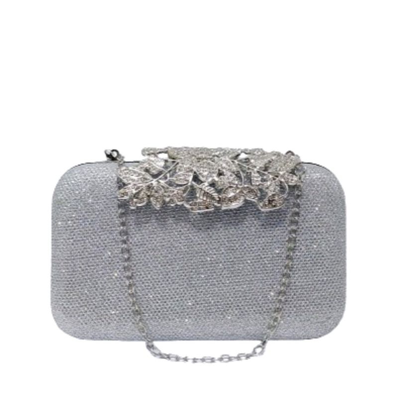 LADY BAGS2076 Tas Pesta Kristal Bunga Import Mewah Tas Kondangan Wanita Kekinian