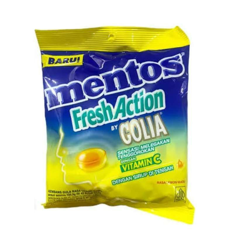 

Mentos fresh action by golia honey lemon 84 gram