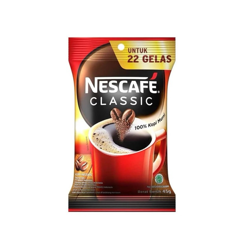 Nescafe Classic 45 gram 22 gelas