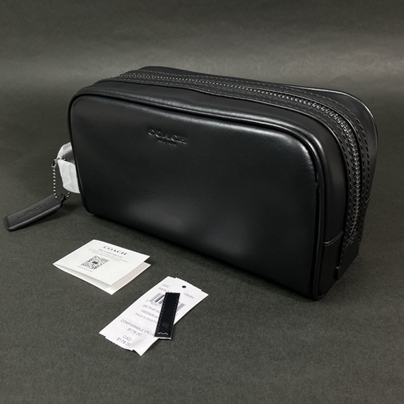 Tas Pria Coach SMALL Travel Kit Pouch BLACK / All variant Clucth Original