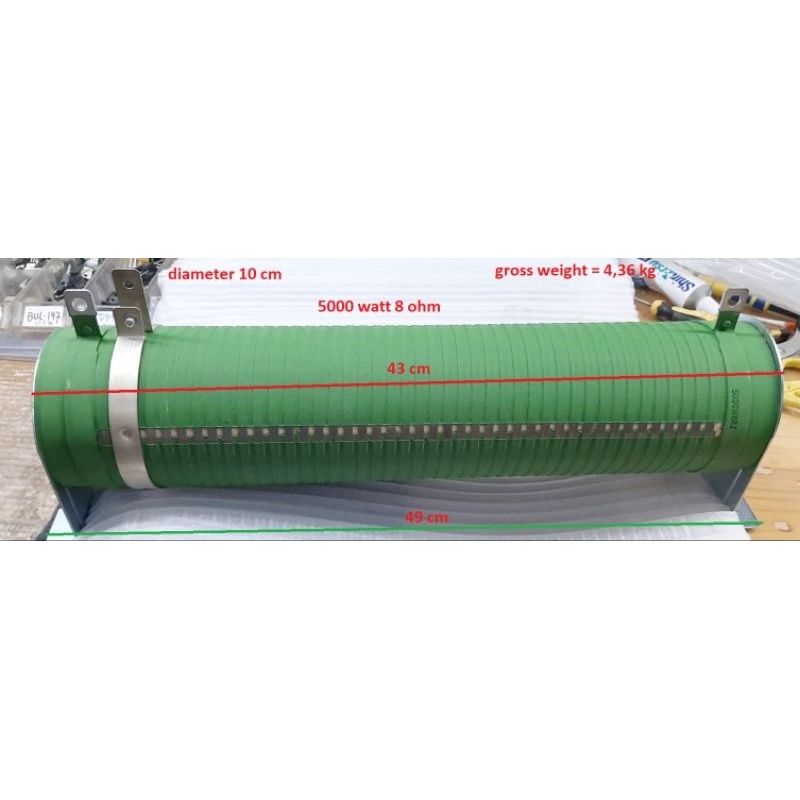 RESISTOR DUMMY LOAD 5000W 8OHM