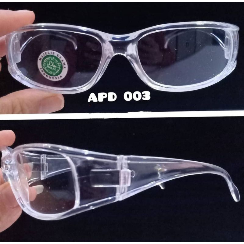 kacamata safety kacamata sport bening APD003