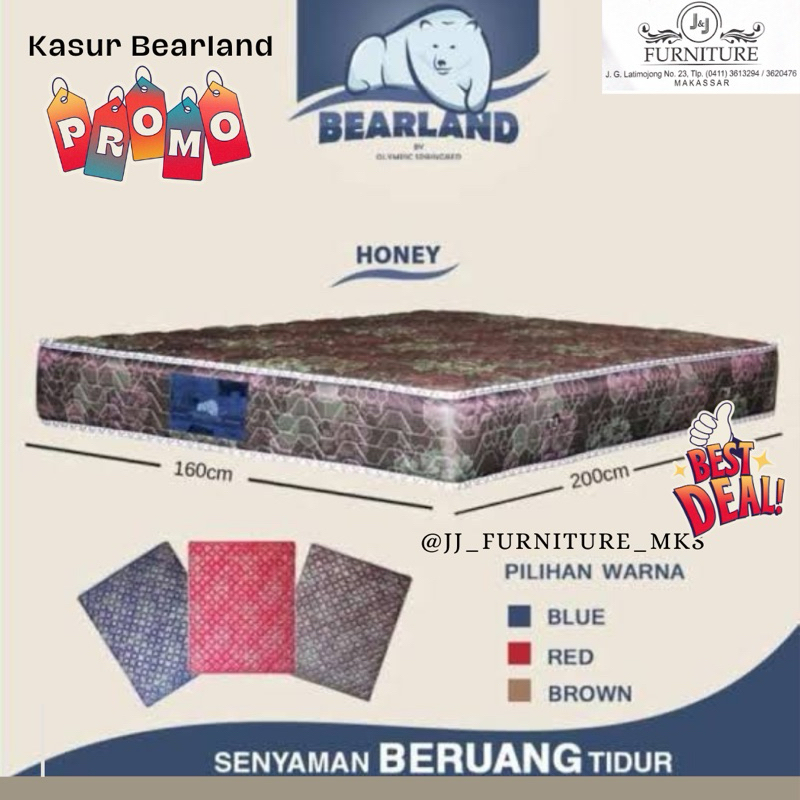 Bearland Honey kasur murah makassar springbed murah PROMO DISKON