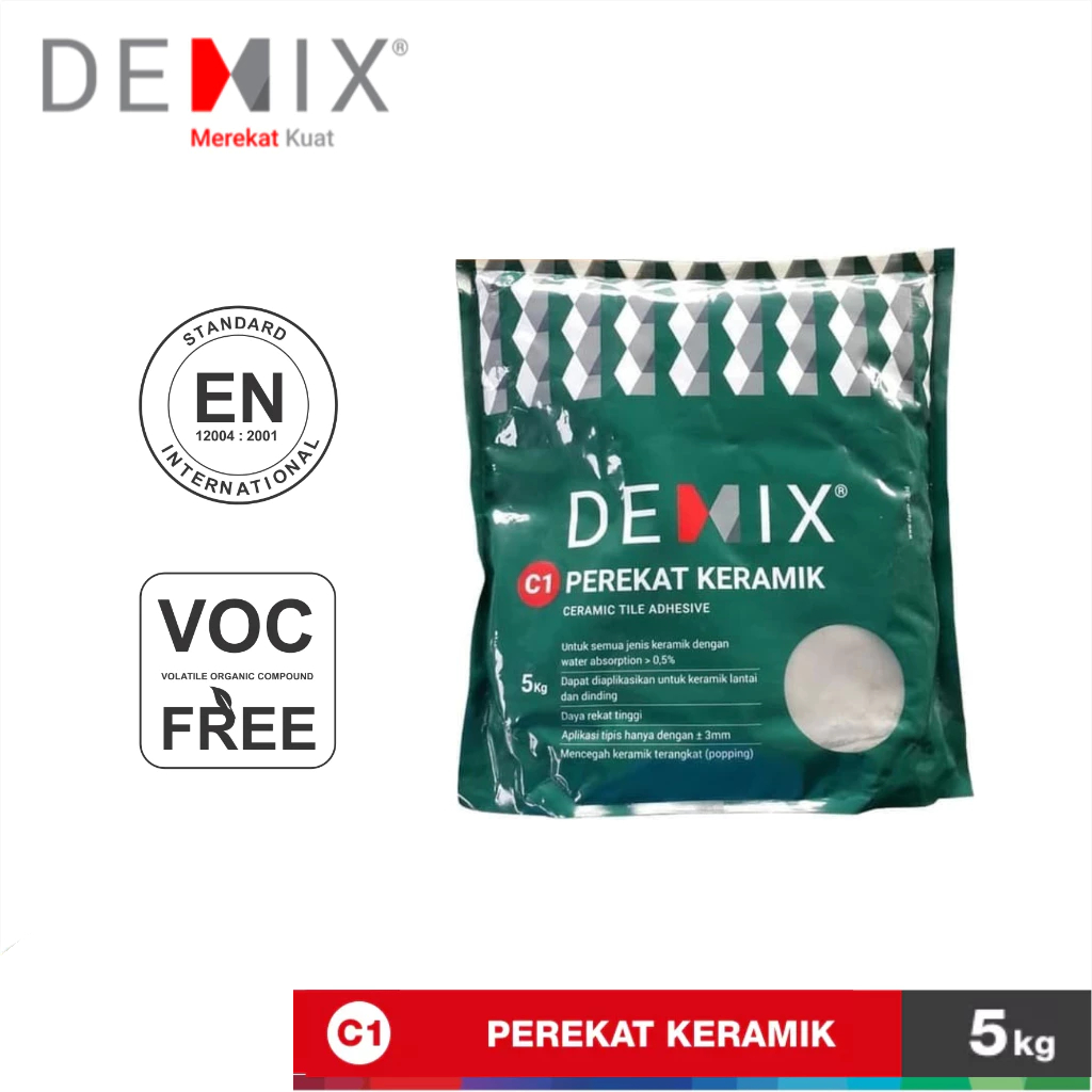 Semen Instan DEMIX C1 5kg Perekat Keramik Mortar Instant Cement Semen Keramik