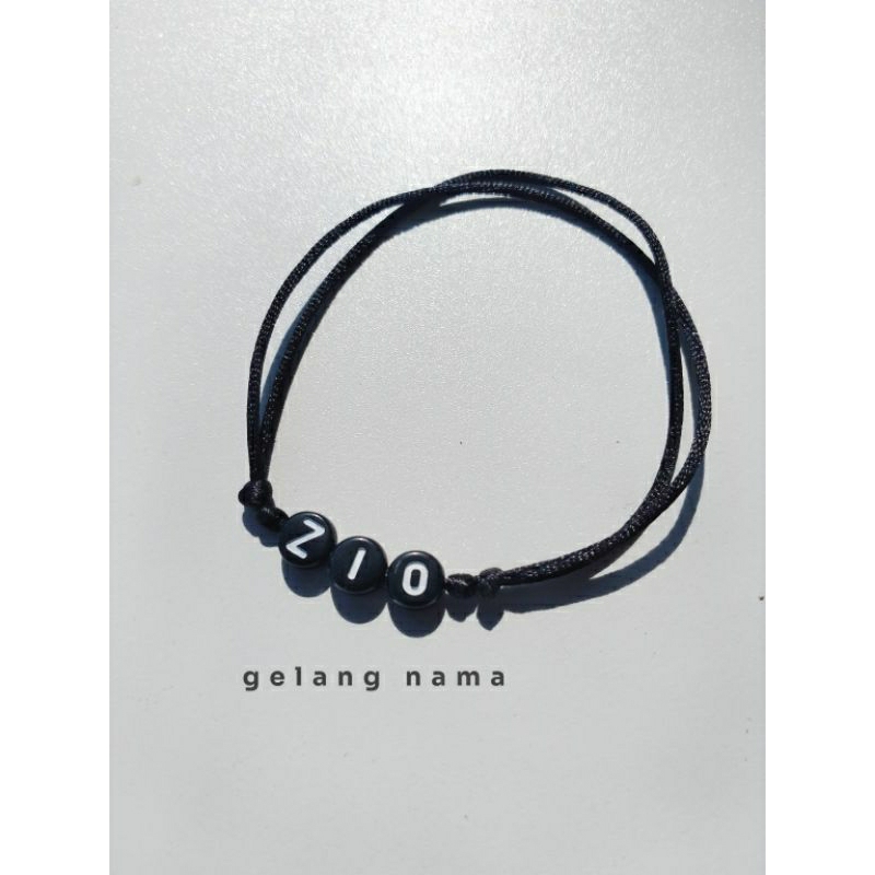 gelang nama tali satin untuk bayi anak anak dan dewasa|baca deskripsi sebelum order