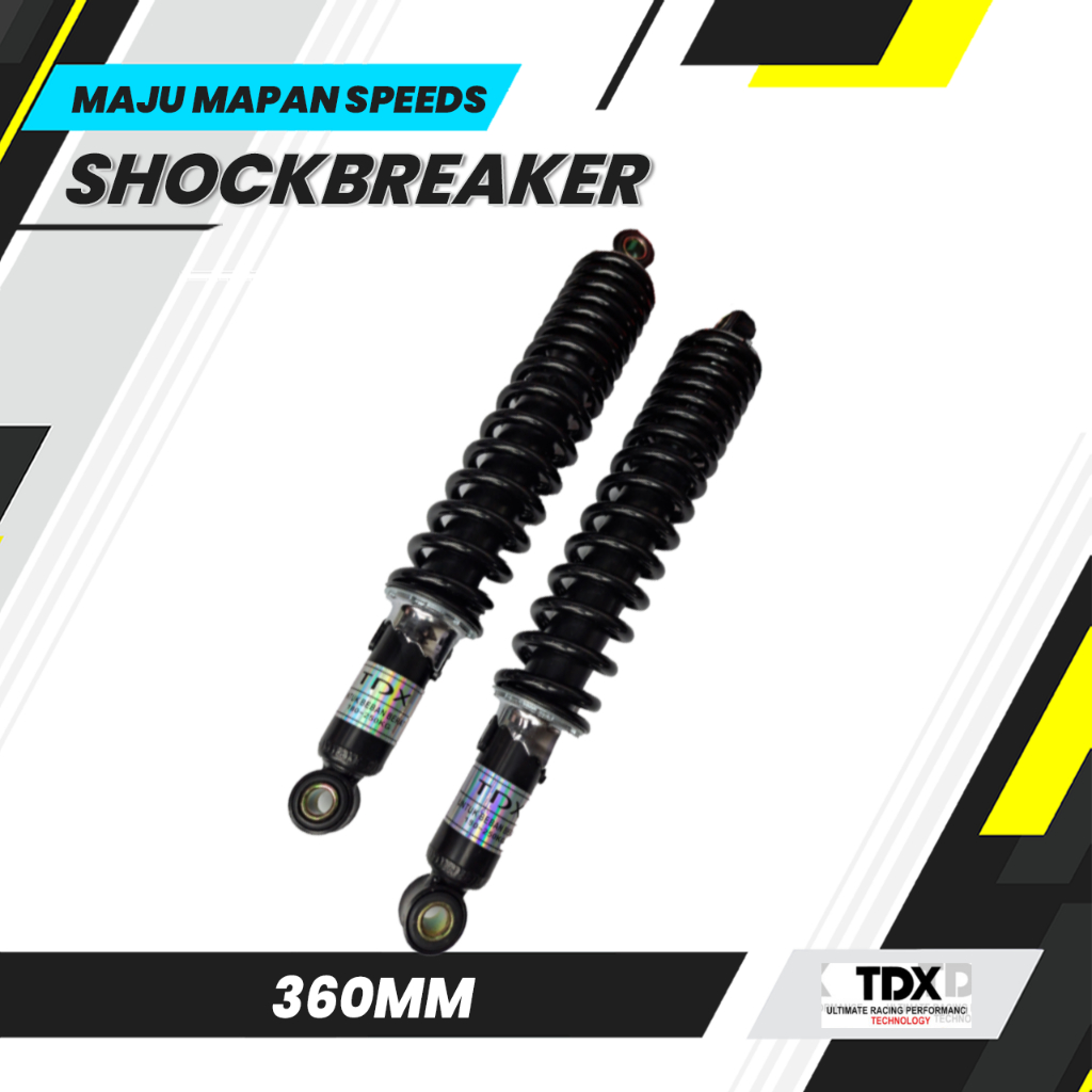 Shockbreaker 360mm Black TDX Universal / shock belakang 360mm tdx