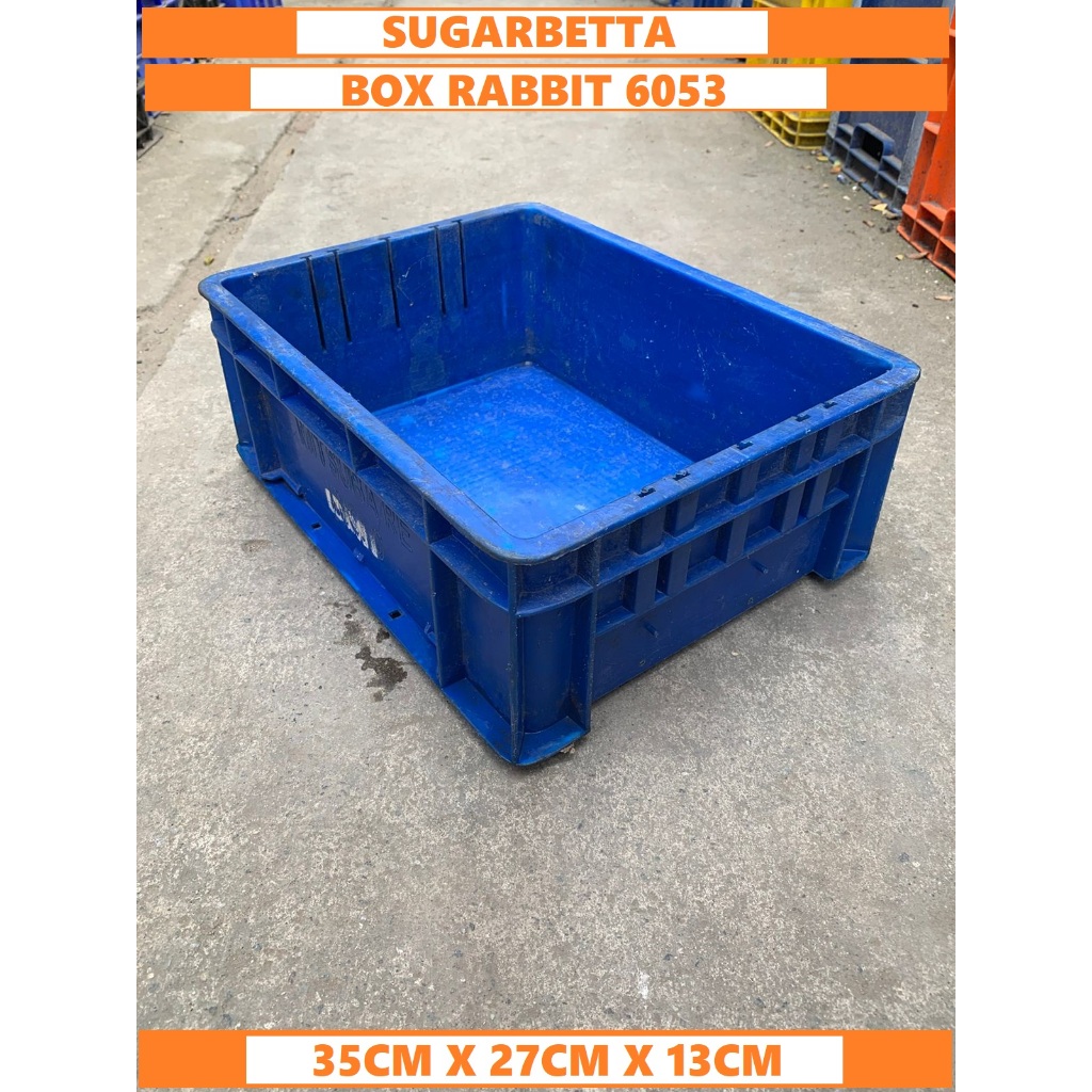 WARNA RANDOM Box Sparepart Motor/Mobil Box Rapat Rabbit 6053 Box Container Plastik
