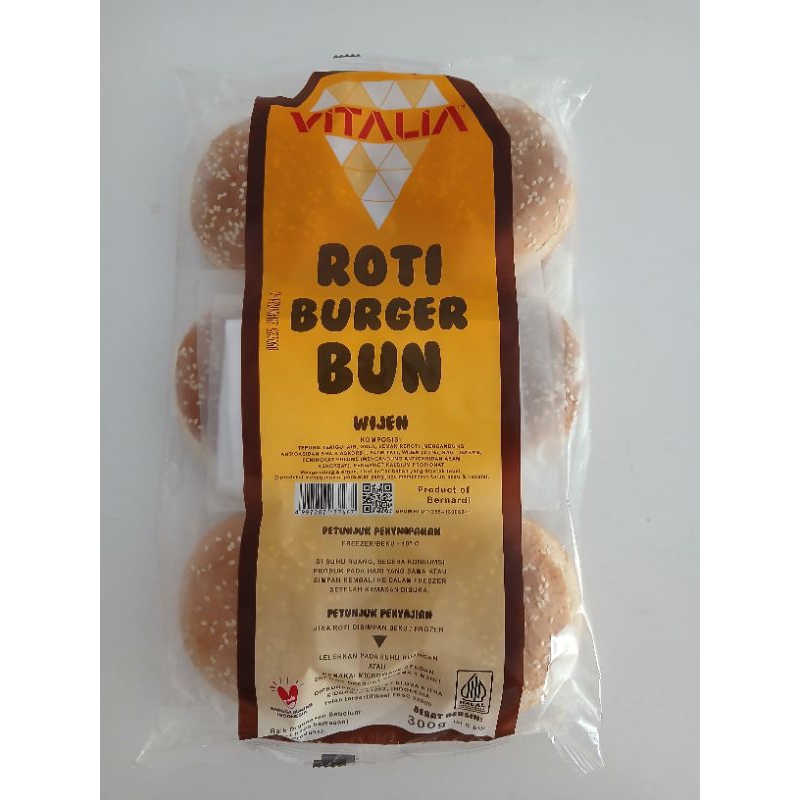 

vitalia roti burger bun wijen isi 6 - product of bernardi