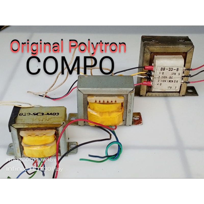 Travo compo Polytron   trafo compo Polytron bazzoke original   travo mini compo polytron original