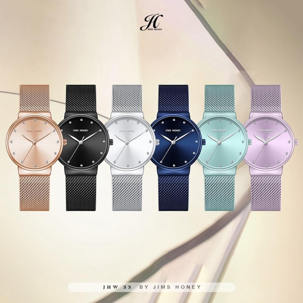 JIMS HONEY JHW 33 Jam Tangan Wanita Cewek Jimshoney Murah Elegan Fashion Casual Terbaru
