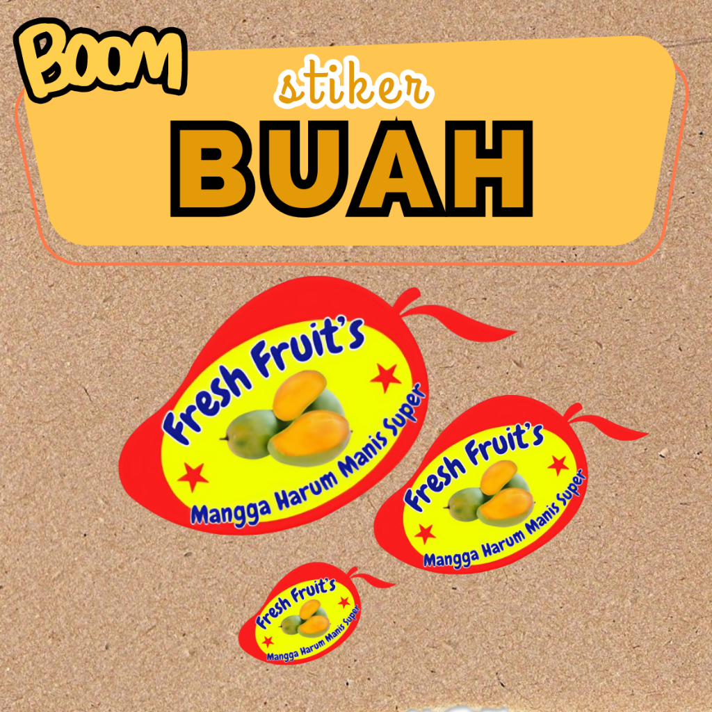 

Stiker Buah Ukuran 2,4 x 1 cm - Label Produk - Glossy