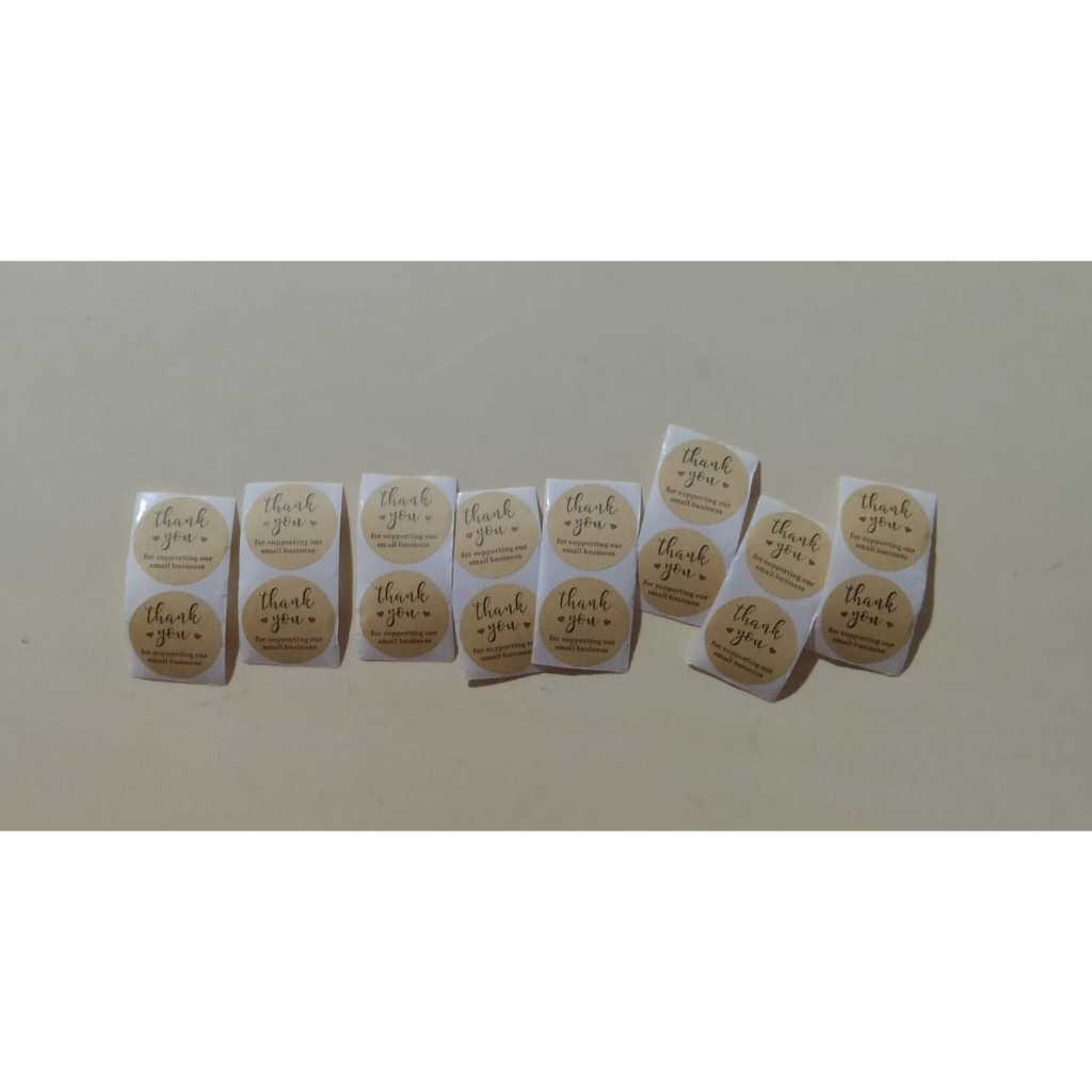 

Sticker Thank You Warna Coklat Jual Per 2 pcs