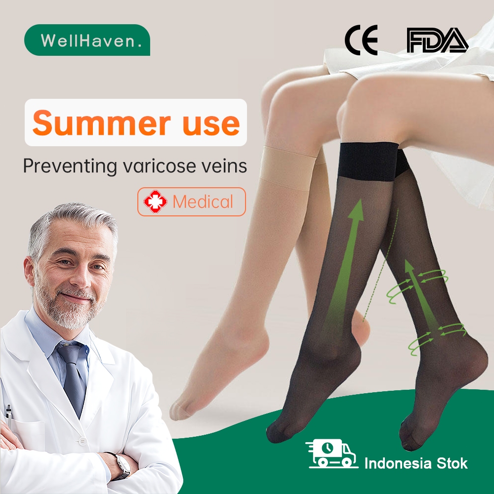 Stoking Khusus Varises Wanita Stocking Kesehatan Terapi Varices Kaos Kaki Untuk Varises Wanita Pria