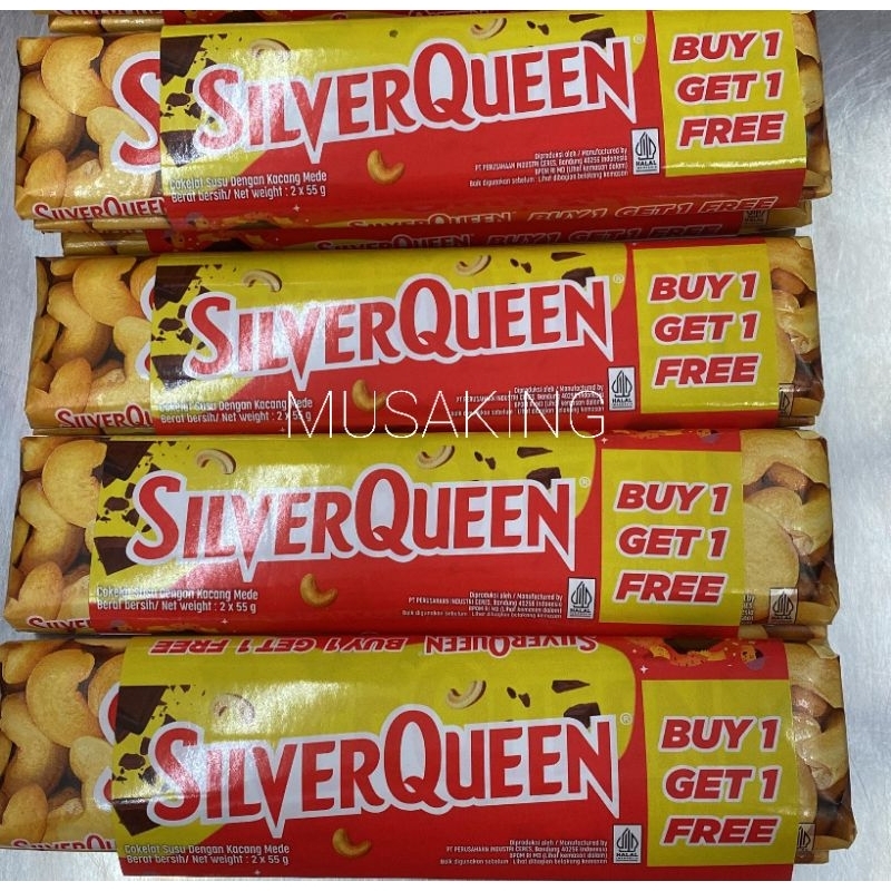 

Silverqueen Coklat 58gr Beli 1 Gratis 1