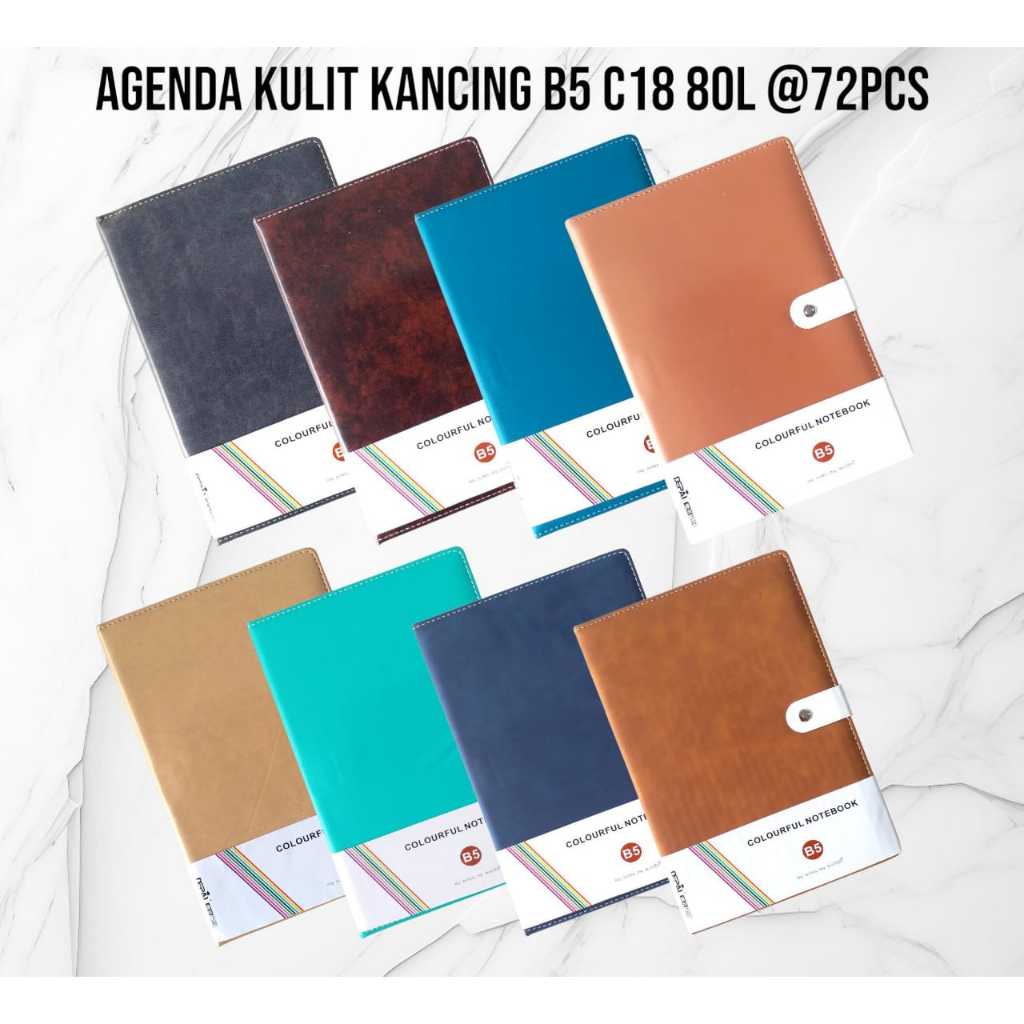 

Agenda kancing/ buku notes catatan / agenda ukuran B5 COVER BAHAN KULIT