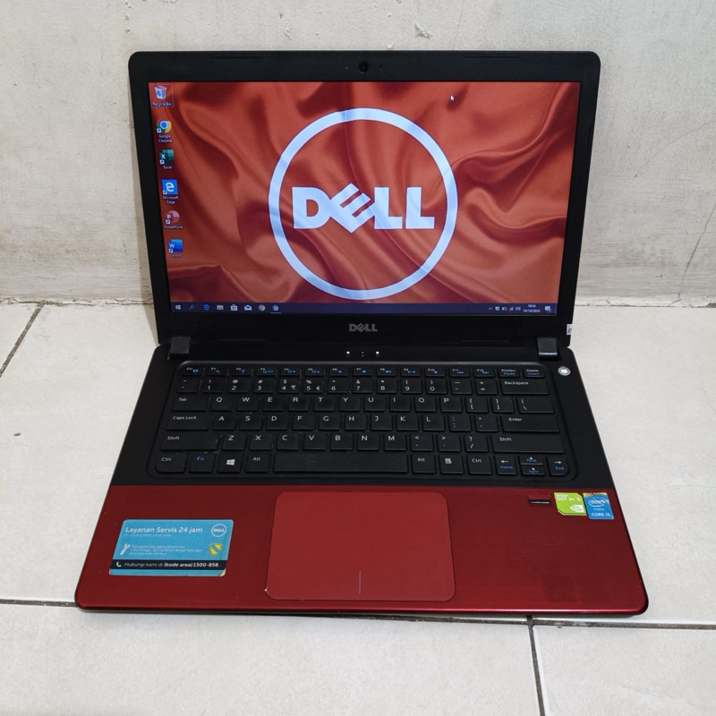 Laptop Dell Vostro 14 - 5480, Warna Red Intel Core i5-5200U VGA : intel HD Graphics 5500 - VGA : Nvi