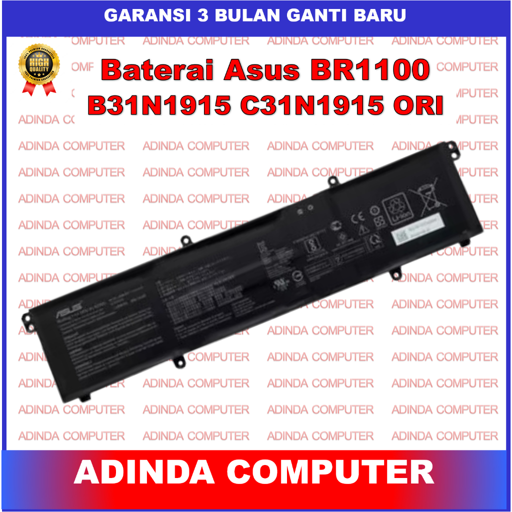 BATERAI ASUS BR1100 B1400 B1500 ExpertBook B1400CBA B1400CEA B31N1915 C31N1915