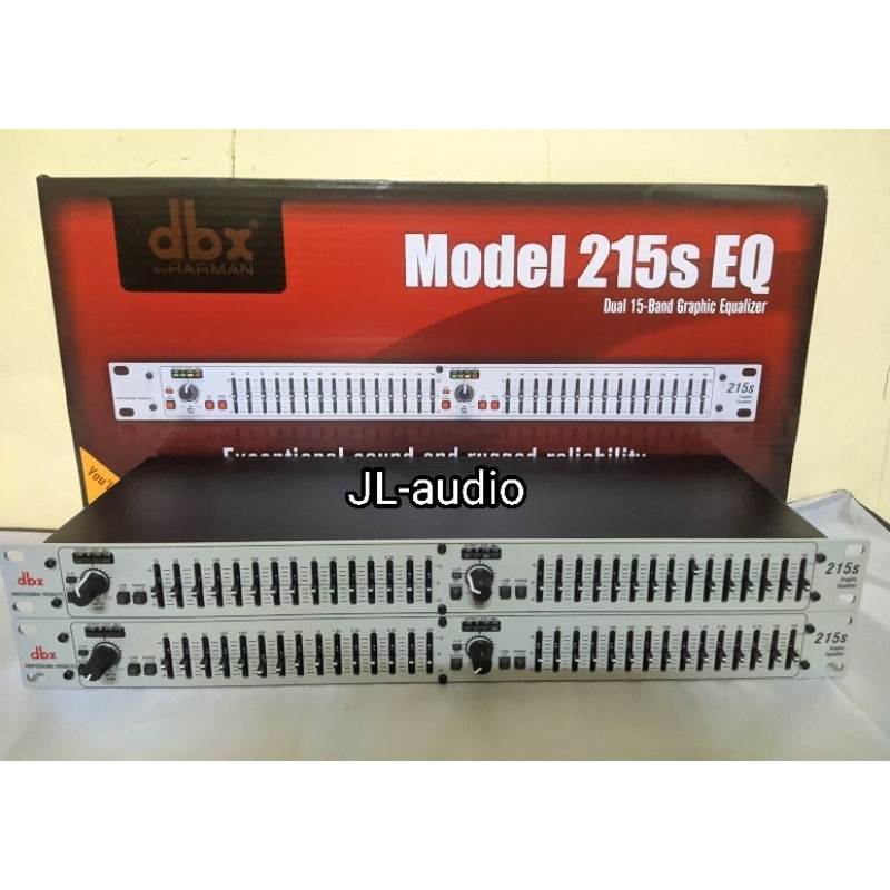 EQUALIZER DBX 215S / EQUALIZER 2x15band 1U / DBX 215 SILVER