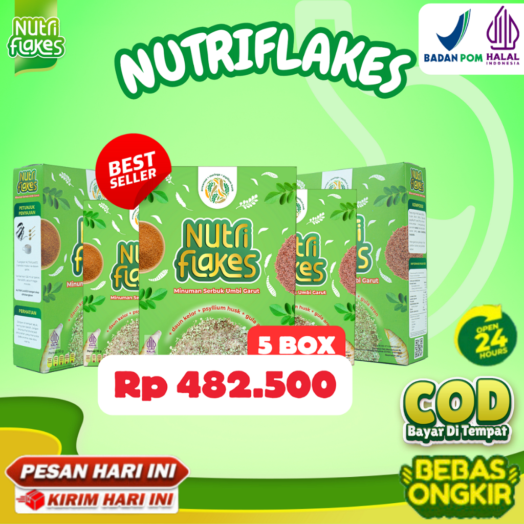 

Nutriflakes Sereal Alami untuk Atasi Maag dan Gerd, Solusi Sehat dari Umbi Garut Tanpa Efek Samping