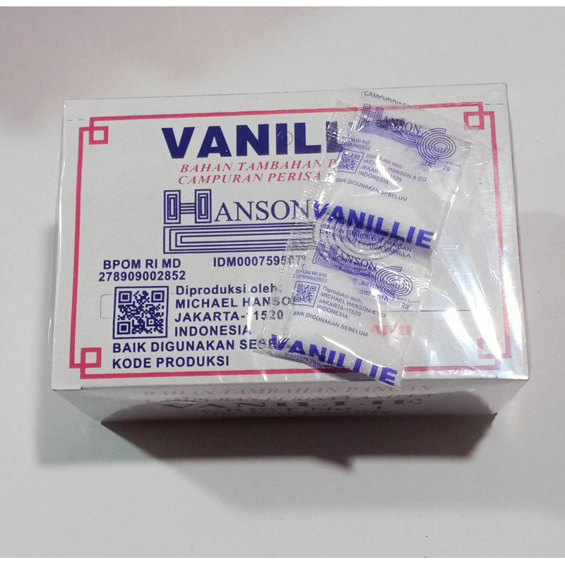 

Vanille Bubuk Sachet Cristal Hanson 1 Pack