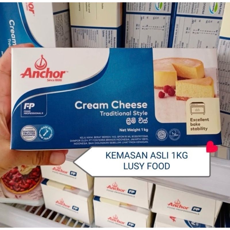 

anchor cream cheese 1kg kemasan asli