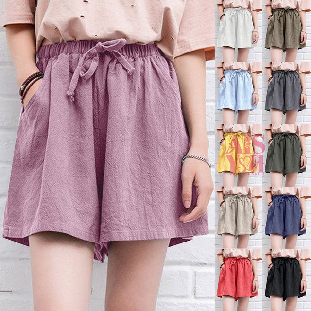 Kulot Wanita Celana Pendek Crinkle Airflow 3/4 Dewasa - Celana Kulot Pendek Crinkle