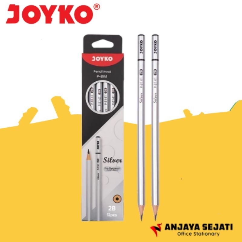 

Pensil 2B Joyko P-8141 Silver | Perlusin