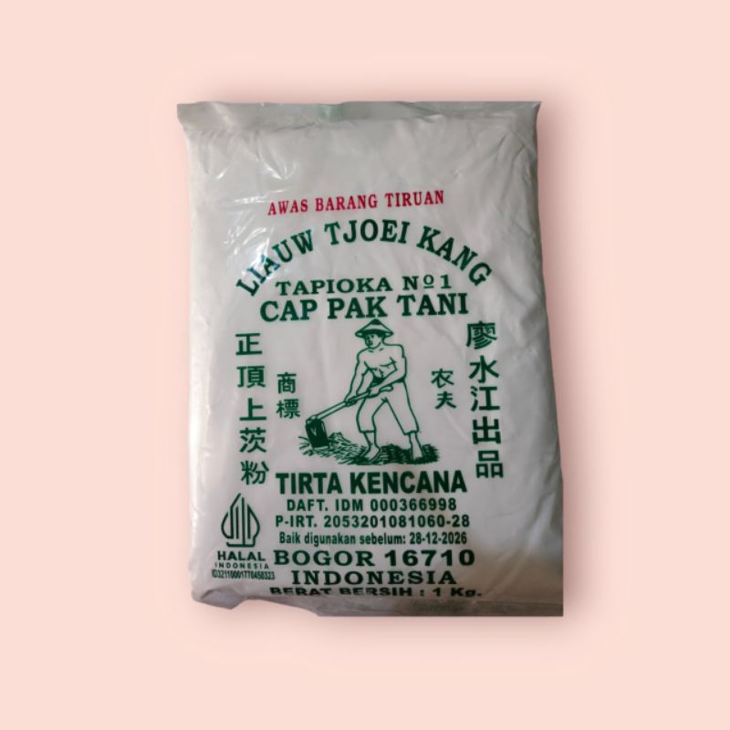 

SAGU LIAUW TJOEI KANG/TAPIOKA CAP PAK TANI TIRTA KENCAN 1KG