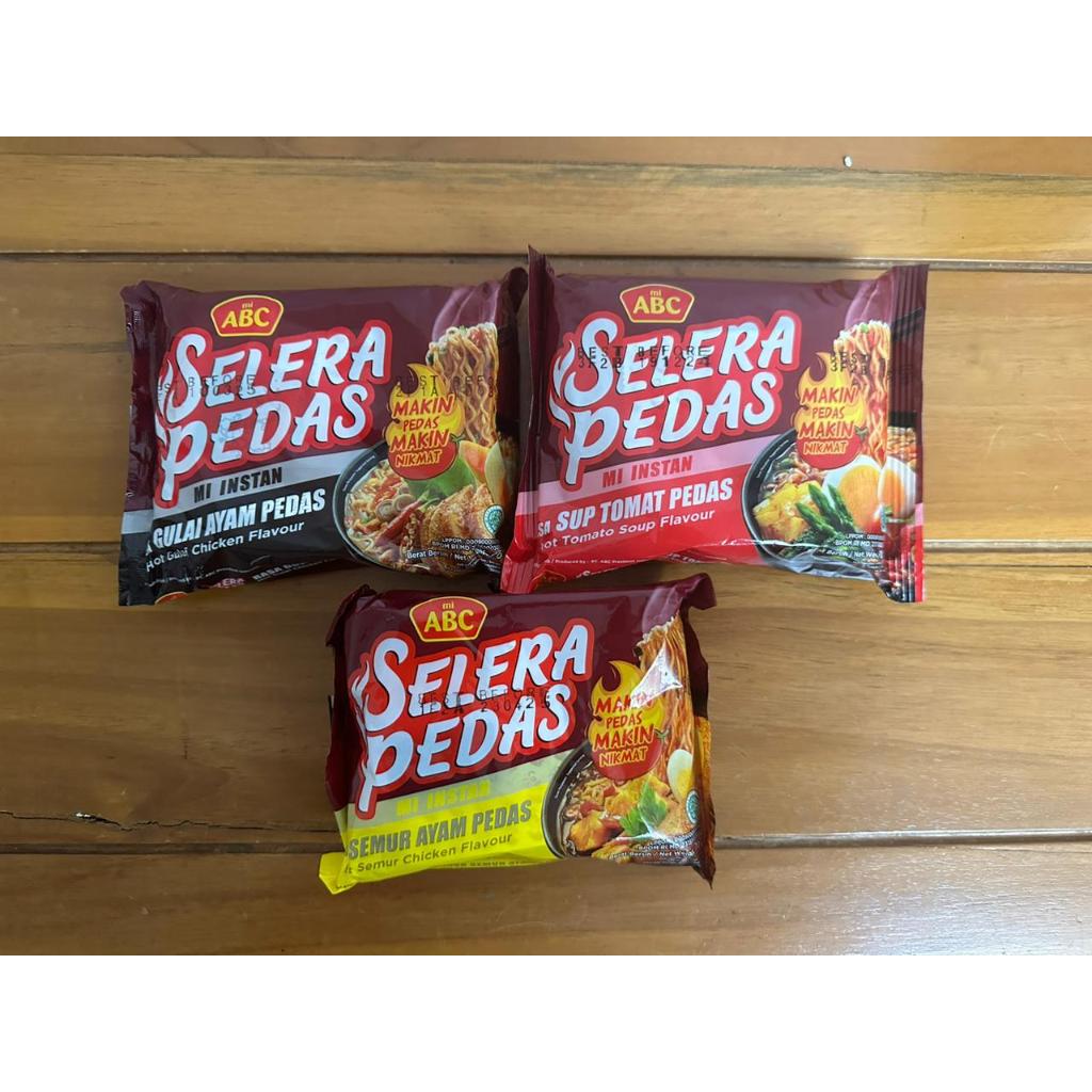 

Mi Abc Selera Pedas Rasa Gulai Ayam Pedas | Semur Ayam Pedas | Sup Tomat Pedas 70g