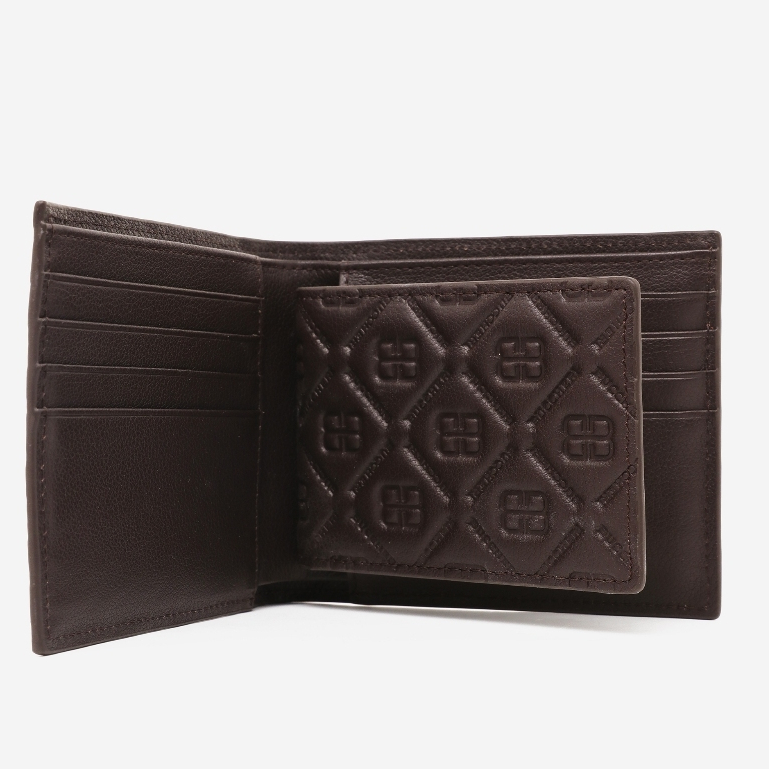 Dompet Pria Dompet Kulit Keren Dompet Lipat pria Buccheri Thom Wallet + cardholder -Cw5001 Brown