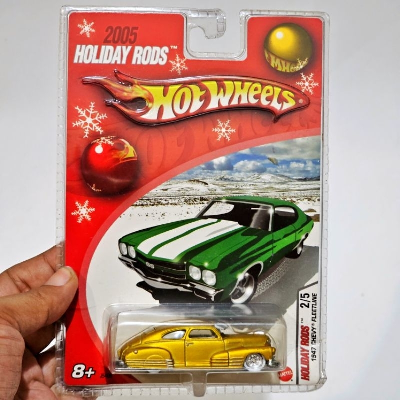 hot wheels 1947 chevy fleetline 2005 holiday rods kuning merah collector classics premium