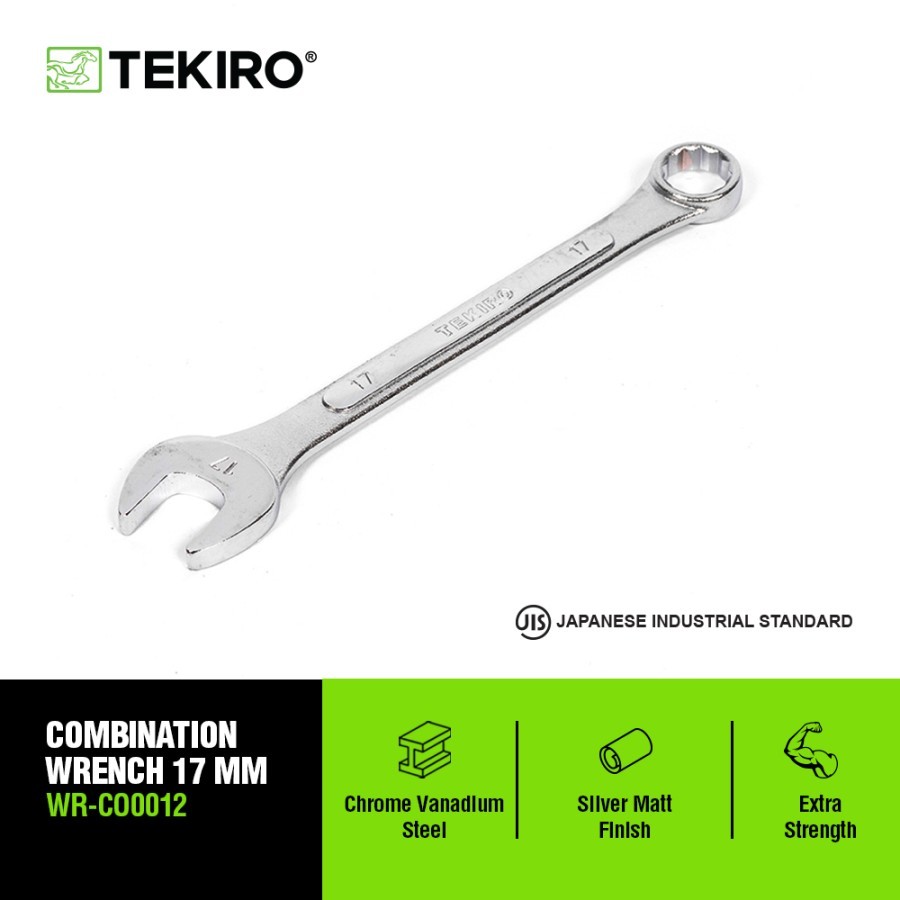 TEKIRO SATUAN Kunci Ring Pas 17 mm Combination Wrench Set
