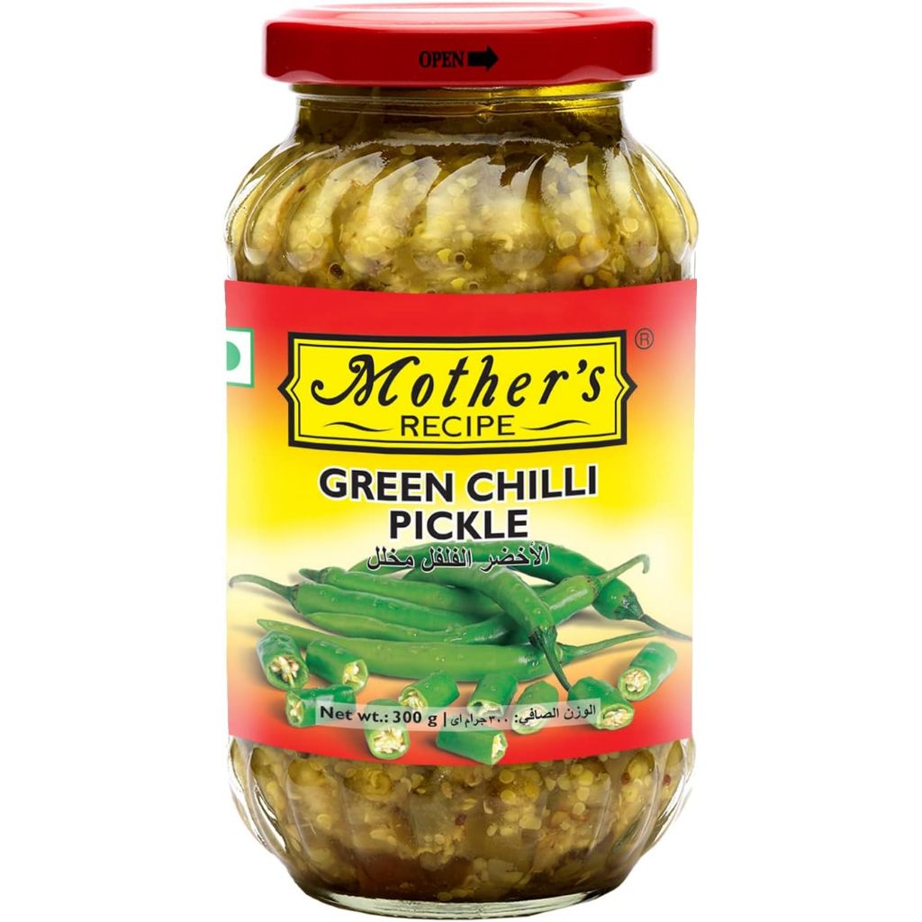 

GREEN CHILLI PICKLE MOTHER'S RECIPE 300G / Acar Cabe Hijau