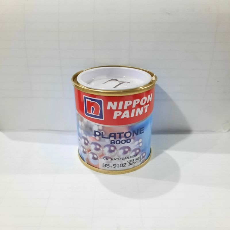 Cat Minyak Kecil 100cc Merk Nippon Paint Platone / Cat Kayu Besi Putih Merah Silver Hitam