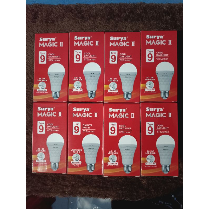 (Lampu Cas) SURYA LED MAGIC LAMPU EMERGENCY BOHLAM 9 WATT