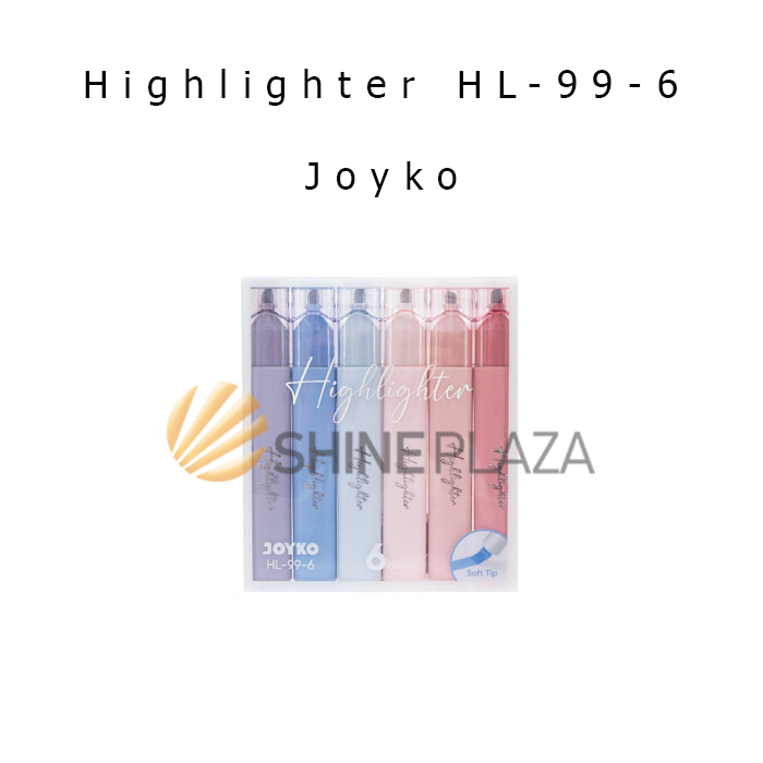 

Highlighter Set Soft Morandi Color Joyko HL-99-6 - Penanda Berwarna Joyko