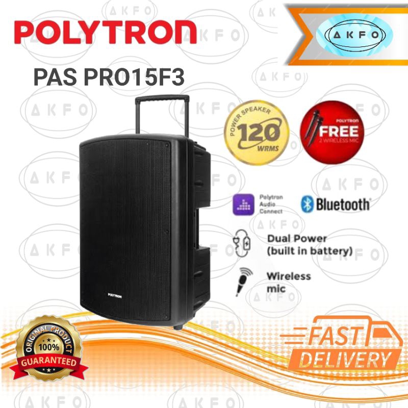 POLYTRON PAS PRO15F3 AUDIO BLUETOOTH PASPRO15 / SPEKAER PAS PRO15 / PAS-PRO15 / PAS PROF15