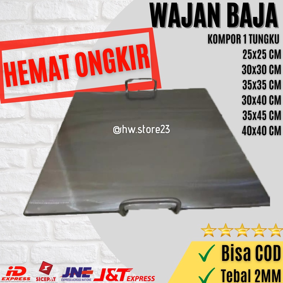 Special Quality BAJA 2MM HEMAT WAJAN ROTI BAKAR WAJAN BURGER  WAJAN SOSIS  WAJAN ROTI  WAJAN KEBAB