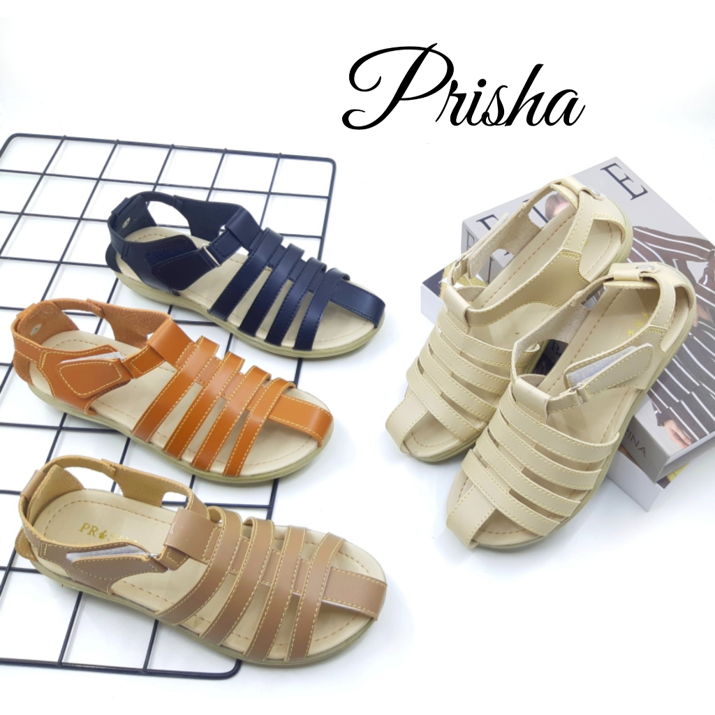 PRISHA Sepatu Sandal Tali Wanita Flat