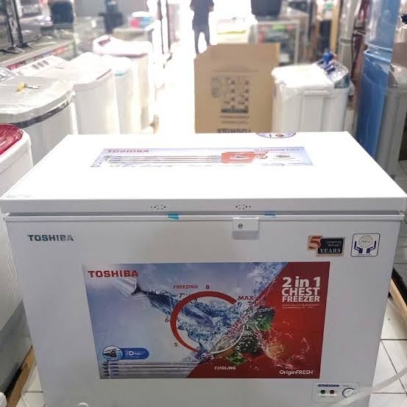 BOX FREEZER TOSHIBA CHEST FREEZER 300LITER CRA 390