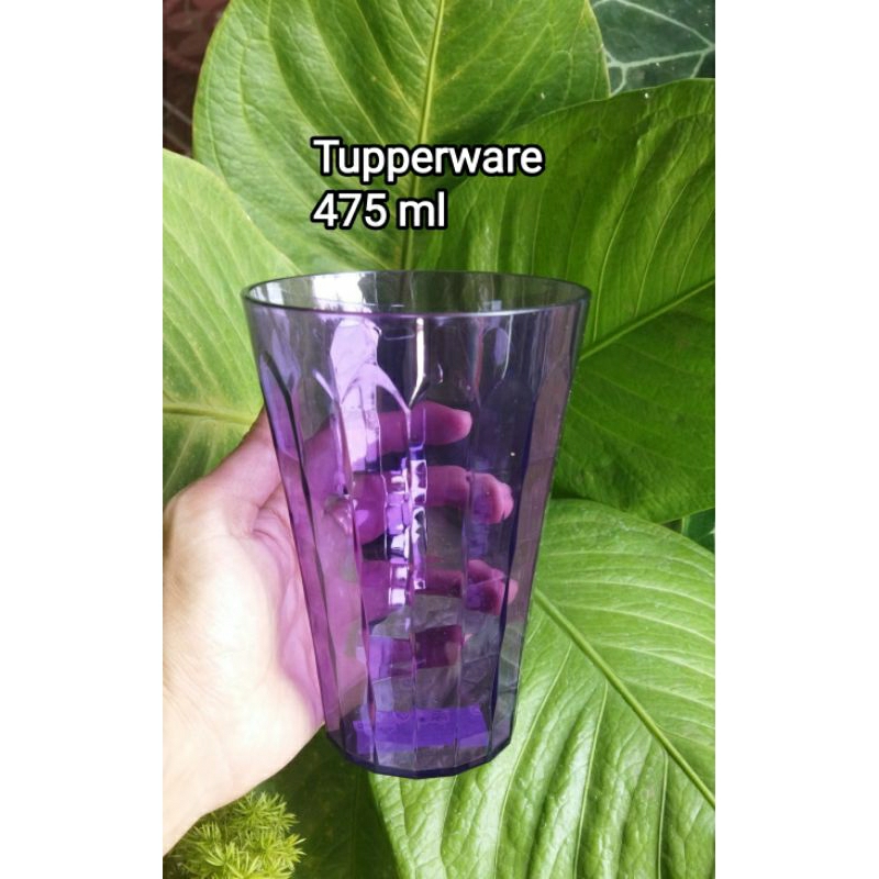 Prisma Gelas Kristal Tupperware 475 ml ungu