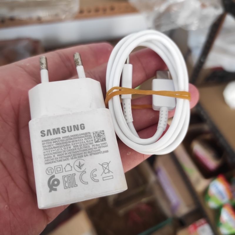 ces samsung original 15 watt fast charging ( model terbaru) second