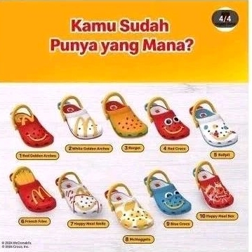 happy meal crocs mcd original